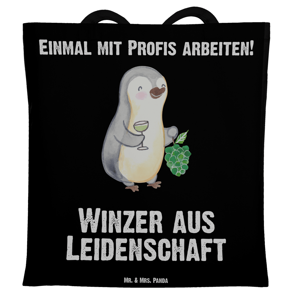 Tragetasche Winzer aus Leidenschaft Beuteltasche, Beutel, Einkaufstasche, Jutebeutel, Stoffbeutel, Beruf, Ausbildung, Jubiläum, Abschied, Rente, Kollege, Kollegin, Geschenk, Schenken, Arbeitskollege, Mitarbeiter, Firma, Danke, Dankeschön