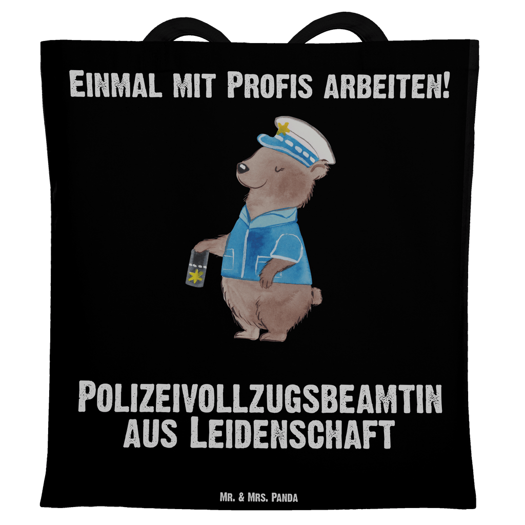 Tragetasche Polizeivollzugsbeamtin aus Leidenschaft Beuteltasche, Beutel, Einkaufstasche, Jutebeutel, Stoffbeutel, Beruf, Ausbildung, Jubiläum, Abschied, Rente, Kollege, Kollegin, Geschenk, Schenken, Arbeitskollege, Mitarbeiter, Firma, Danke, Dankeschön, Polizeivollzugsbeamte, Polizistin  Polizei