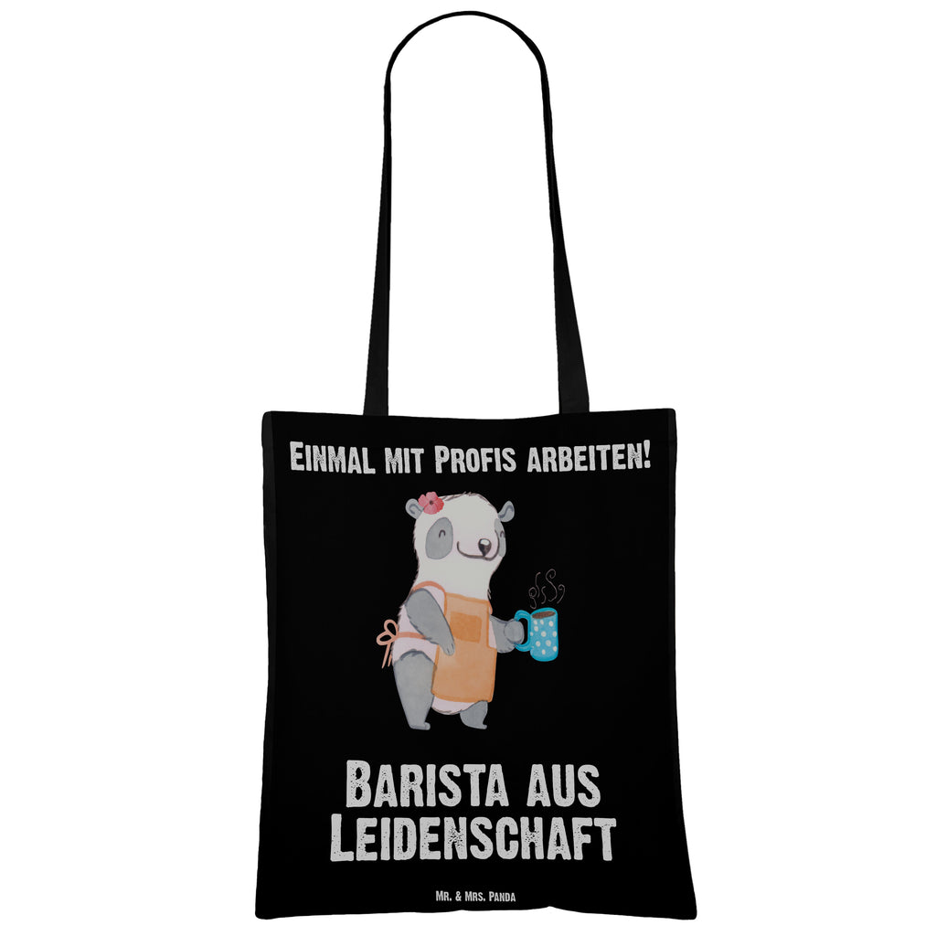 Tragetasche Barista aus Leidenschaft Beuteltasche, Beutel, Einkaufstasche, Jutebeutel, Stoffbeutel, Beruf, Ausbildung, Jubiläum, Abschied, Rente, Kollege, Kollegin, Geschenk, Schenken, Arbeitskollege, Mitarbeiter, Firma, Danke, Dankeschön, Barista, Eröffnung Cafe, Kaffee