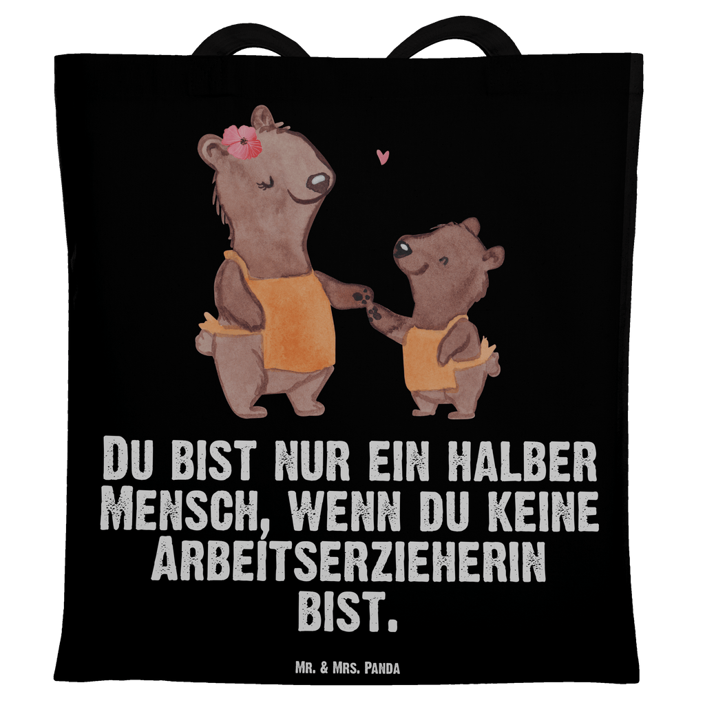 Tragetasche Arbeitserzieherin mit Herz Beuteltasche, Beutel, Einkaufstasche, Jutebeutel, Stoffbeutel, Beruf, Ausbildung, Jubiläum, Abschied, Rente, Kollege, Kollegin, Geschenk, Schenken, Arbeitskollege, Mitarbeiter, Firma, Danke, Dankeschön, Arbeitserzieherin, Arbeitspädagogin, Studium