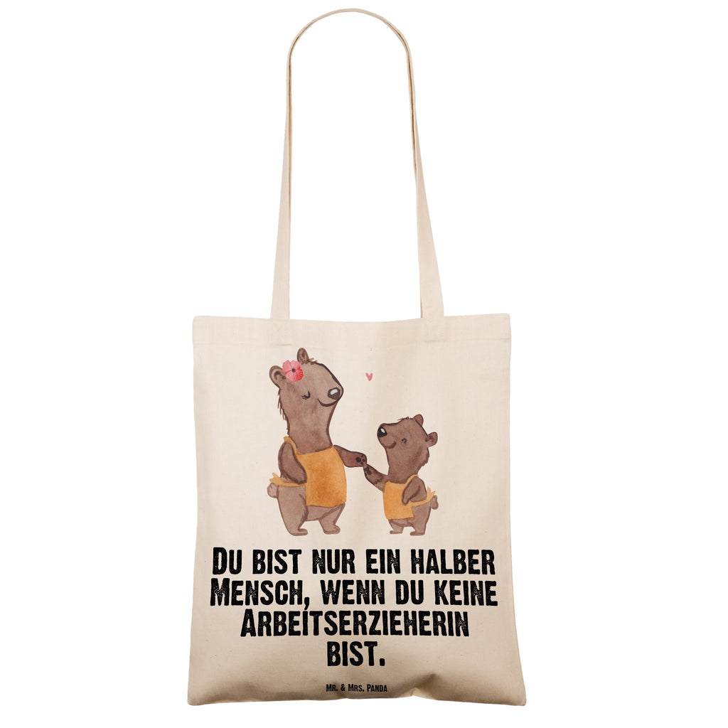 Tragetasche Arbeitserzieherin mit Herz Beuteltasche, Beutel, Einkaufstasche, Jutebeutel, Stoffbeutel, Beruf, Ausbildung, Jubiläum, Abschied, Rente, Kollege, Kollegin, Geschenk, Schenken, Arbeitskollege, Mitarbeiter, Firma, Danke, Dankeschön, Arbeitserzieherin, Arbeitspädagogin, Studium