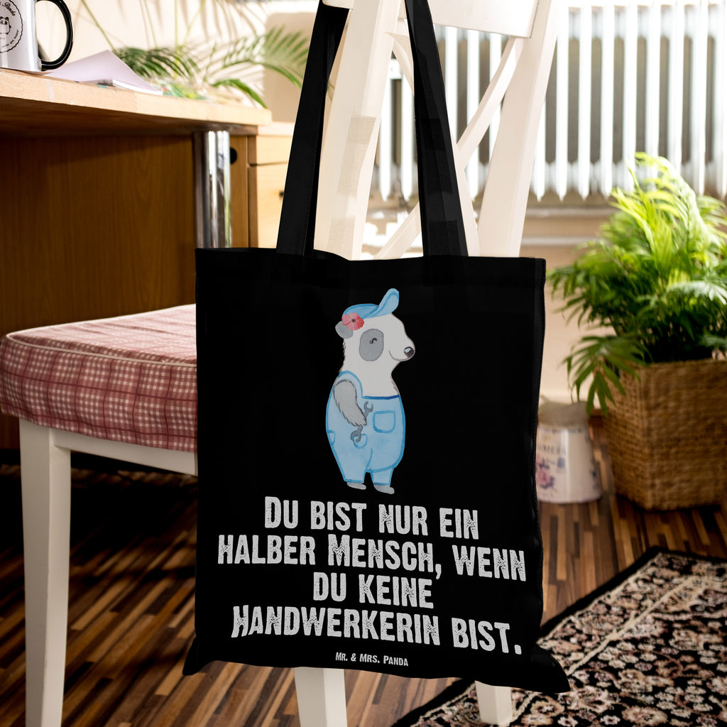 Tragetasche Handwerkerin mit Herz Beuteltasche, Beutel, Einkaufstasche, Jutebeutel, Stoffbeutel, Beruf, Ausbildung, Jubiläum, Abschied, Rente, Kollege, Kollegin, Geschenk, Schenken, Arbeitskollege, Mitarbeiter, Firma, Danke, Dankeschön, Handwerkerin, Gesellenprüfung, Handwerksbetrieb, Werkstatt