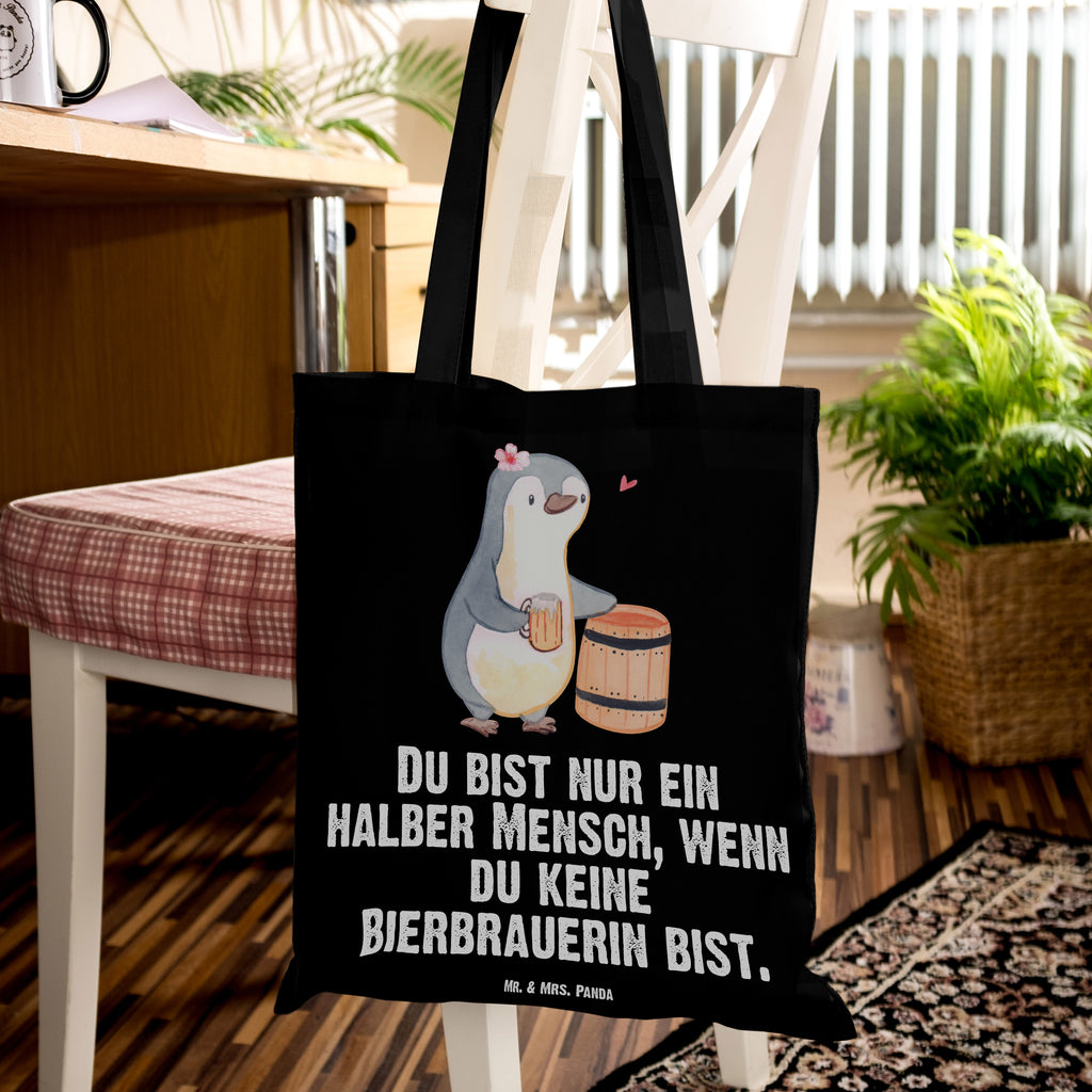 Tragetasche Bierbrauerin mit Herz Beuteltasche, Beutel, Einkaufstasche, Jutebeutel, Stoffbeutel, Beruf, Ausbildung, Jubiläum, Abschied, Rente, Kollege, Kollegin, Geschenk, Schenken, Arbeitskollege, Mitarbeiter, Firma, Danke, Dankeschön, Bierbrauerin, Biertrinkerin, Bierkennerin, Biergeschenk, Hobbybrauen, Heimbrauen, Selbstbrauen, Bierliebe, Bierfass