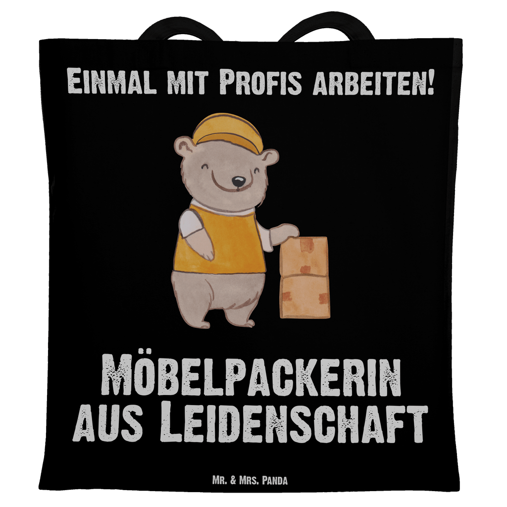 Tragetasche Möbelpackerin aus Leidenschaft Beuteltasche, Beutel, Einkaufstasche, Jutebeutel, Stoffbeutel, Beruf, Ausbildung, Jubiläum, Abschied, Rente, Kollege, Kollegin, Geschenk, Schenken, Arbeitskollege, Mitarbeiter, Firma, Danke, Dankeschön, Möbelpackerin, Umzugshelferin, Umzugsfirma, Umzugsservice