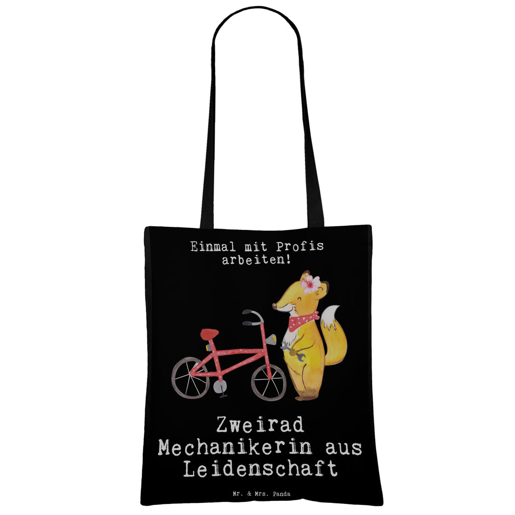 Tragetasche Zweirad Mechanikerin aus Leidenschaft Beuteltasche, Beutel, Einkaufstasche, Jutebeutel, Stoffbeutel, Beruf, Ausbildung, Jubiläum, Abschied, Rente, Kollege, Kollegin, Geschenk, Schenken, Arbeitskollege, Mitarbeiter, Firma, Danke, Dankeschön