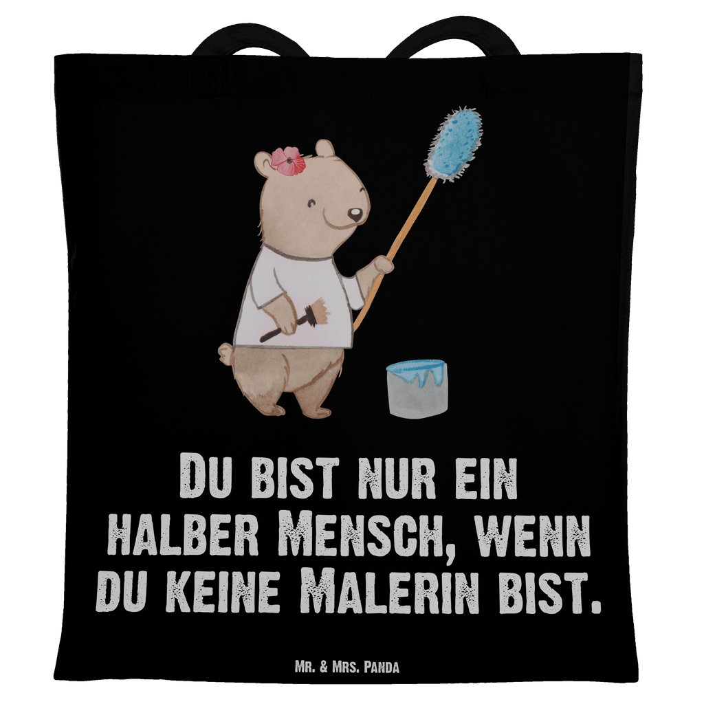 Tragetasche Malerin mit Herz Beuteltasche, Beutel, Einkaufstasche, Jutebeutel, Stoffbeutel, Beruf, Ausbildung, Jubiläum, Abschied, Rente, Kollege, Kollegin, Geschenk, Schenken, Arbeitskollege, Mitarbeiter, Firma, Danke, Dankeschön, Maler, Malermeisterin, Gesellenprüfung, Meisterprüfung, Malerbetrieb
