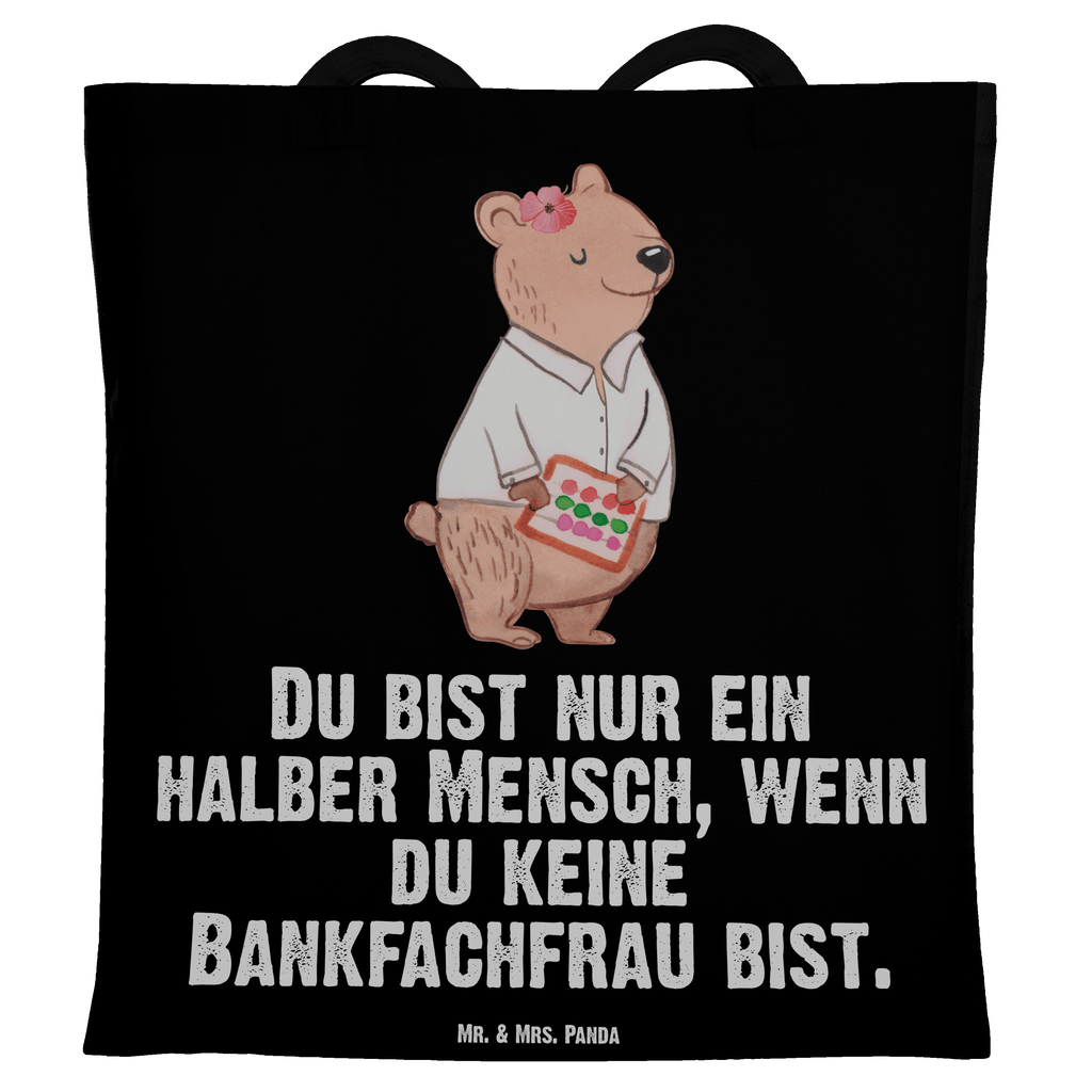 Tragetasche Bankfachfrau mit Herz Beuteltasche, Beutel, Einkaufstasche, Jutebeutel, Stoffbeutel, Beruf, Ausbildung, Jubiläum, Abschied, Rente, Kollege, Kollegin, Geschenk, Schenken, Arbeitskollege, Mitarbeiter, Firma, Danke, Dankeschön, Bankfachfrau, Bankangestellte, Bänkerin, Bankberaterin