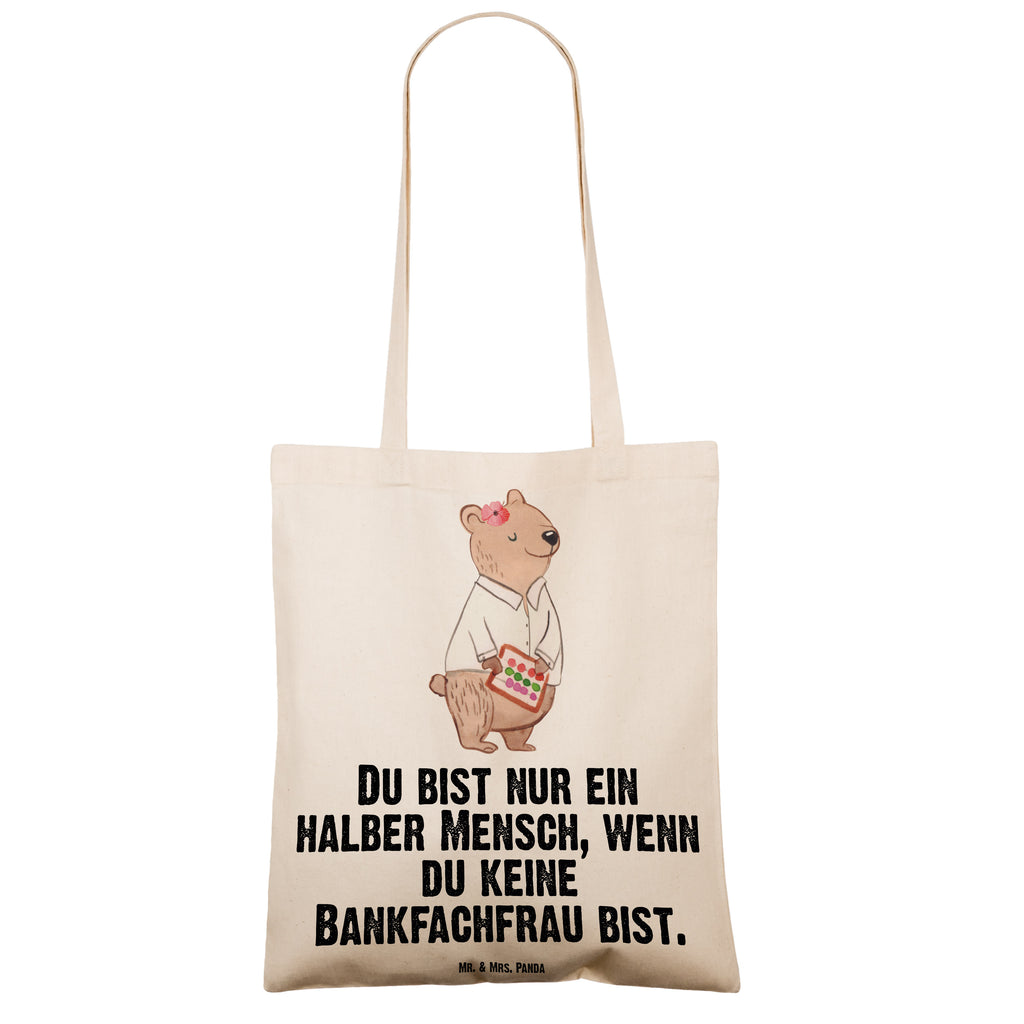 Tragetasche Bankfachfrau mit Herz Beuteltasche, Beutel, Einkaufstasche, Jutebeutel, Stoffbeutel, Beruf, Ausbildung, Jubiläum, Abschied, Rente, Kollege, Kollegin, Geschenk, Schenken, Arbeitskollege, Mitarbeiter, Firma, Danke, Dankeschön, Bankfachfrau, Bankangestellte, Bänkerin, Bankberaterin