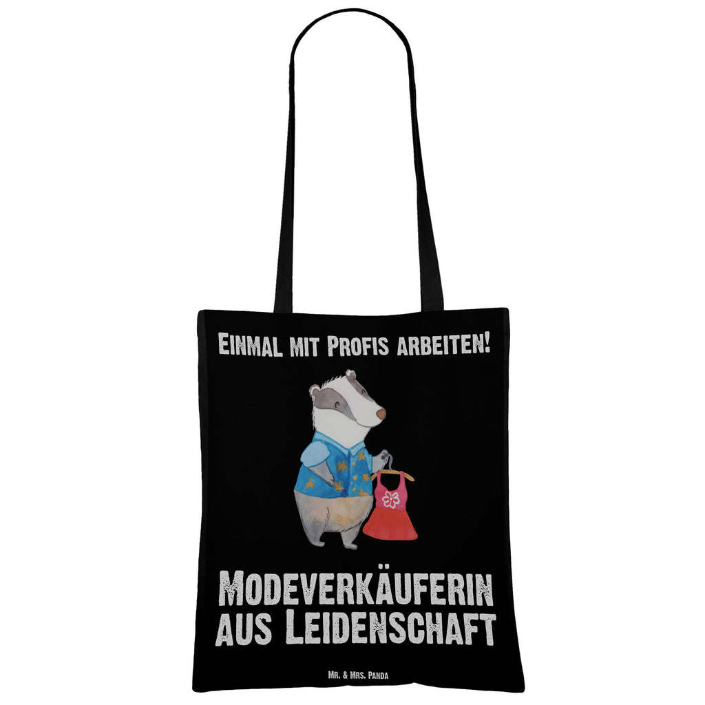 Tragetasche Modeverkäuferin aus Leidenschaft Beuteltasche, Beutel, Einkaufstasche, Jutebeutel, Stoffbeutel, Beruf, Ausbildung, Jubiläum, Abschied, Rente, Kollege, Kollegin, Geschenk, Schenken, Arbeitskollege, Mitarbeiter, Firma, Danke, Dankeschön, Modeverkäuferin, Verkäuferin, Fashion Store