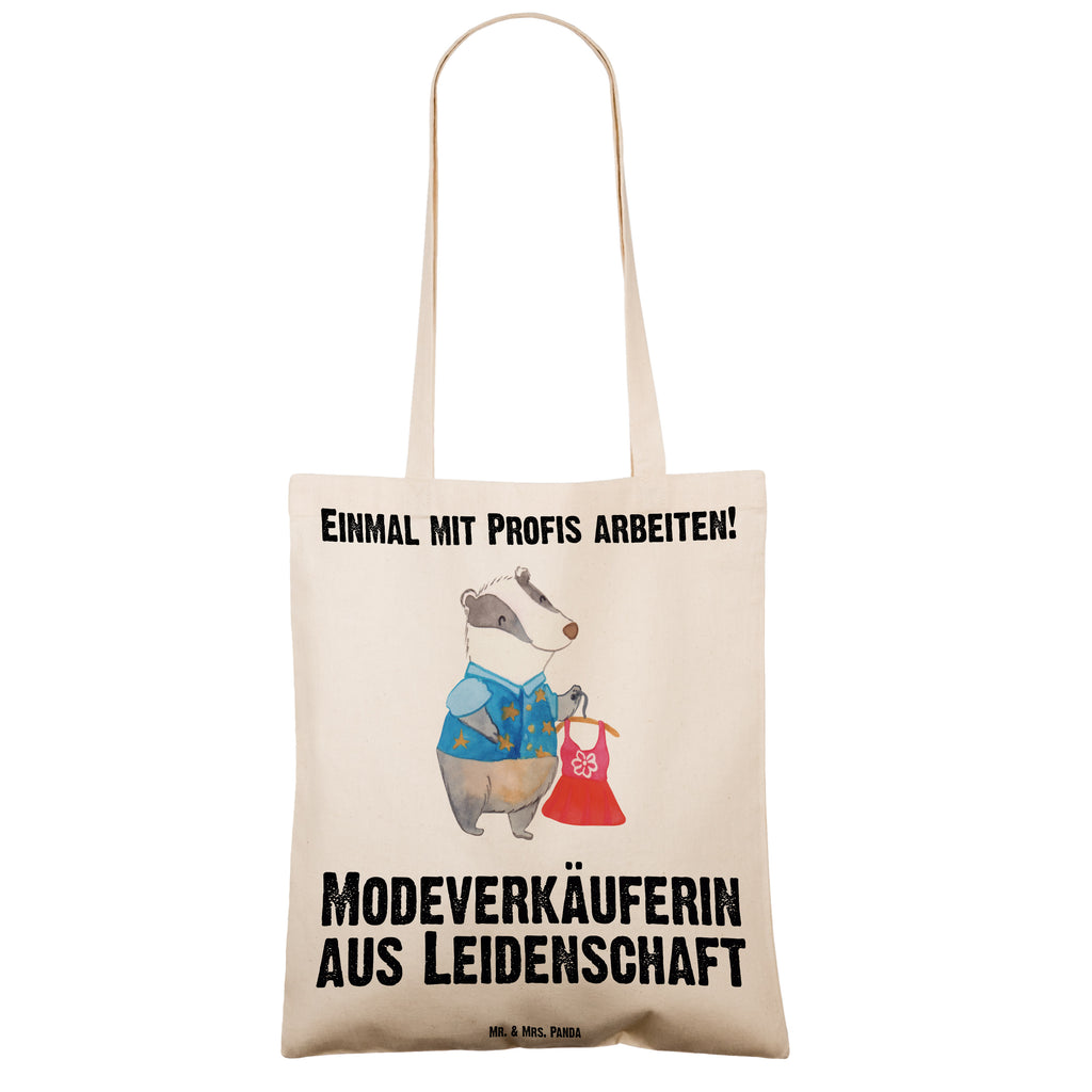 Tragetasche Modeverkäuferin aus Leidenschaft Beuteltasche, Beutel, Einkaufstasche, Jutebeutel, Stoffbeutel, Beruf, Ausbildung, Jubiläum, Abschied, Rente, Kollege, Kollegin, Geschenk, Schenken, Arbeitskollege, Mitarbeiter, Firma, Danke, Dankeschön, Modeverkäuferin, Verkäuferin, Fashion Store