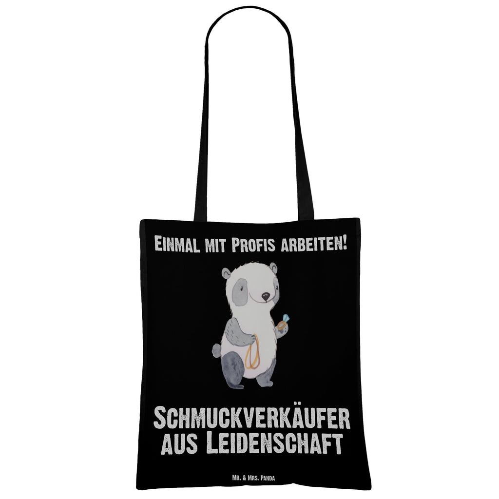 Tragetasche Schmuckverkäufer aus Leidenschaft Beuteltasche, Beutel, Einkaufstasche, Jutebeutel, Stoffbeutel, Beruf, Ausbildung, Jubiläum, Abschied, Rente, Kollege, Kollegin, Geschenk, Schenken, Arbeitskollege, Mitarbeiter, Firma, Danke, Dankeschön, Schmuckverkäufer, Juwelier, Goldschmied, Schmied, Schmuckwarenhändler, Schmuckgeschäft, Eröffnung