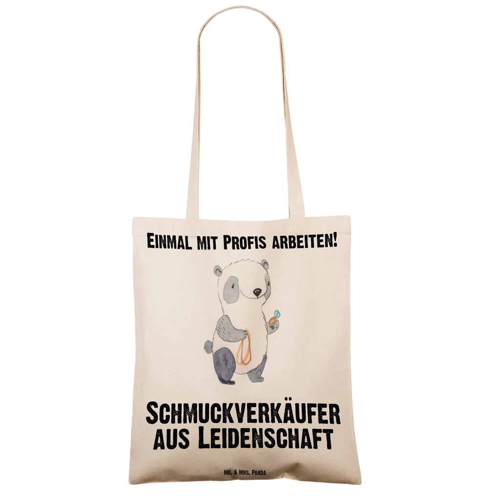Tragetasche Schmuckverkäufer aus Leidenschaft Beuteltasche, Beutel, Einkaufstasche, Jutebeutel, Stoffbeutel, Beruf, Ausbildung, Jubiläum, Abschied, Rente, Kollege, Kollegin, Geschenk, Schenken, Arbeitskollege, Mitarbeiter, Firma, Danke, Dankeschön, Schmuckverkäufer, Juwelier, Goldschmied, Schmied, Schmuckwarenhändler, Schmuckgeschäft, Eröffnung