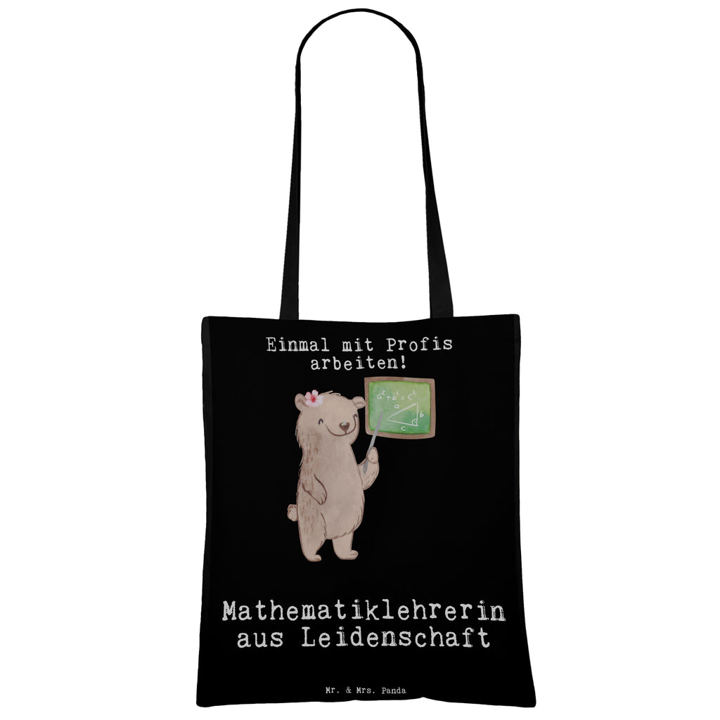 Tragetasche Mathematiklehrerin aus Leidenschaft Beuteltasche, Beutel, Einkaufstasche, Jutebeutel, Stoffbeutel, Beruf, Ausbildung, Jubiläum, Abschied, Rente, Kollege, Kollegin, Geschenk, Schenken, Arbeitskollege, Mitarbeiter, Firma, Danke, Dankeschön, Mathematiklehrerin, Lehramtstudent, Referendariat, Mathelehrerin, Matheunterricht