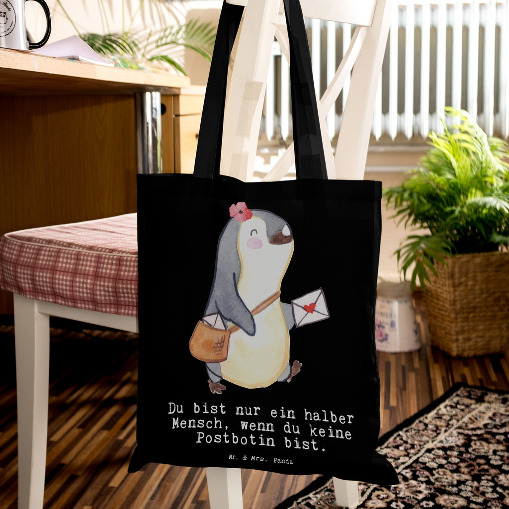 Tragetasche Postbotin mit Herz Beuteltasche, Beutel, Einkaufstasche, Jutebeutel, Stoffbeutel, Beruf, Ausbildung, Jubiläum, Abschied, Rente, Kollege, Kollegin, Geschenk, Schenken, Arbeitskollege, Mitarbeiter, Firma, Danke, Dankeschön, Postbotin, Briefzustellerin, Briefträgerin, Postlerin