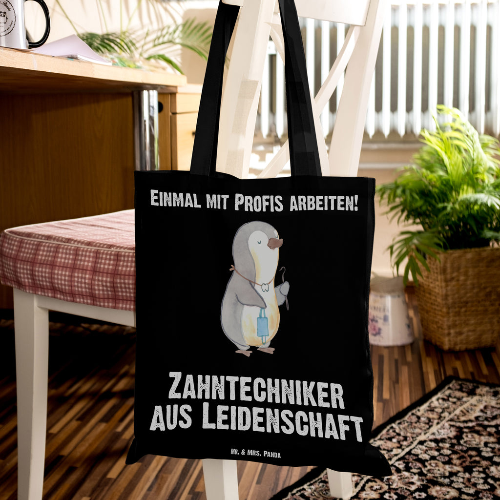 Tragetasche Zahntechniker aus Leidenschaft Beuteltasche, Beutel, Einkaufstasche, Jutebeutel, Stoffbeutel, Beruf, Ausbildung, Jubiläum, Abschied, Rente, Kollege, Kollegin, Geschenk, Schenken, Arbeitskollege, Mitarbeiter, Firma, Danke, Dankeschön