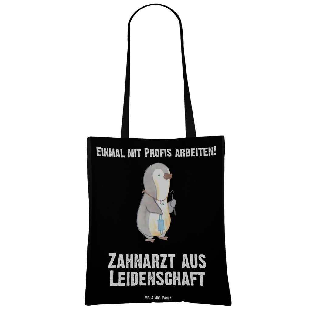 Tragetasche Zahnarzt aus Leidenschaft Beuteltasche, Beutel, Einkaufstasche, Jutebeutel, Stoffbeutel, Beruf, Ausbildung, Jubiläum, Abschied, Rente, Kollege, Kollegin, Geschenk, Schenken, Arbeitskollege, Mitarbeiter, Firma, Danke, Dankeschön