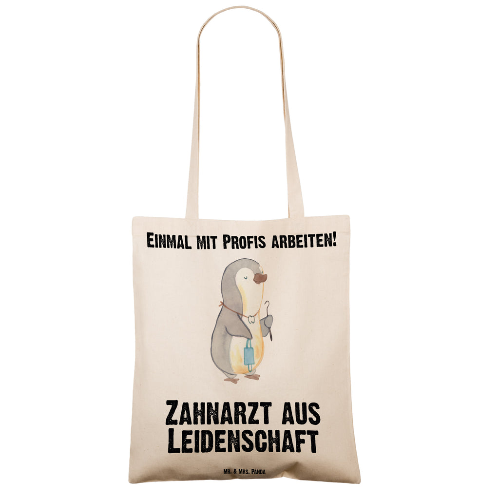 Tragetasche Zahnarzt aus Leidenschaft Beuteltasche, Beutel, Einkaufstasche, Jutebeutel, Stoffbeutel, Beruf, Ausbildung, Jubiläum, Abschied, Rente, Kollege, Kollegin, Geschenk, Schenken, Arbeitskollege, Mitarbeiter, Firma, Danke, Dankeschön