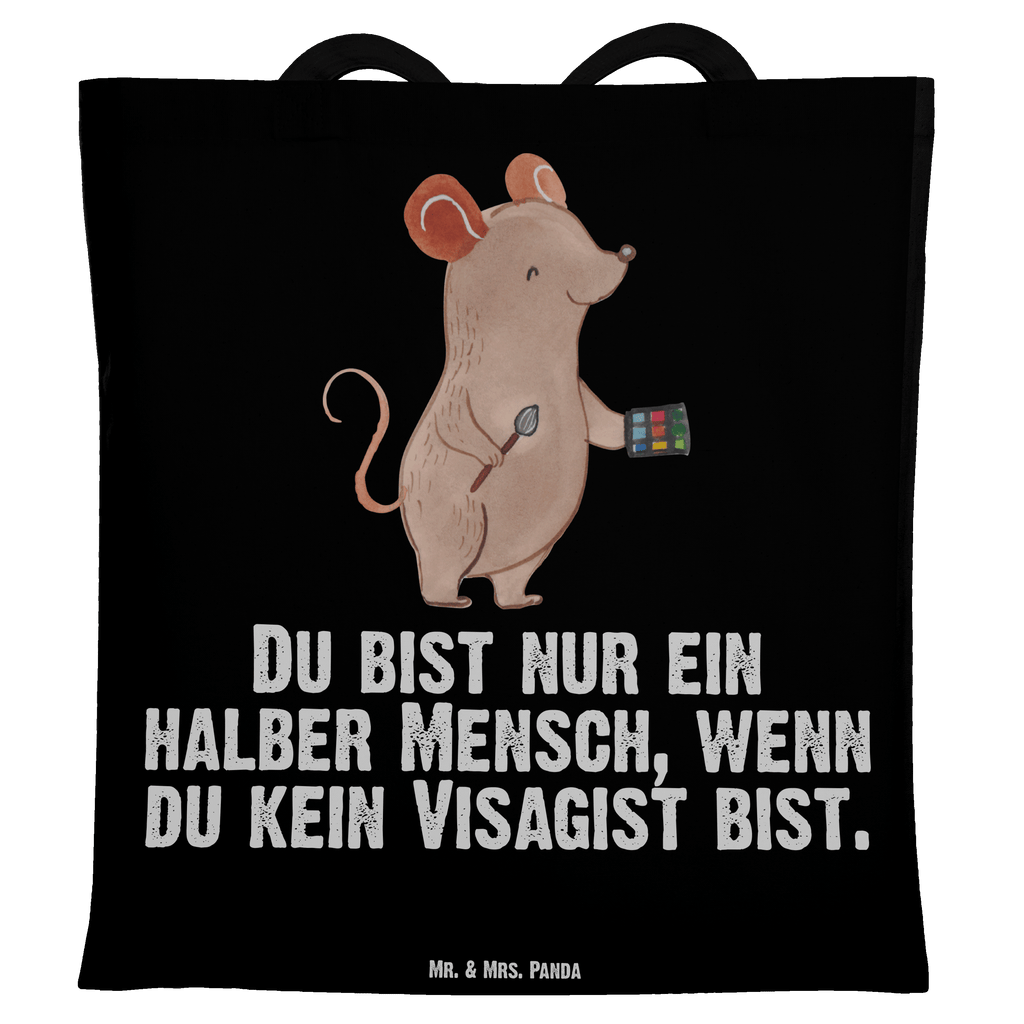 Tragetasche Visagist mit Herz Beuteltasche, Beutel, Einkaufstasche, Jutebeutel, Stoffbeutel, Beruf, Ausbildung, Jubiläum, Abschied, Rente, Kollege, Kollegin, Geschenk, Schenken, Arbeitskollege, Mitarbeiter, Firma, Danke, Dankeschön, Kosmetiker, Make Up Artist, Maskenbildner, Visagist, Beauty Salon, Kosmetikstudio, Eröffnung