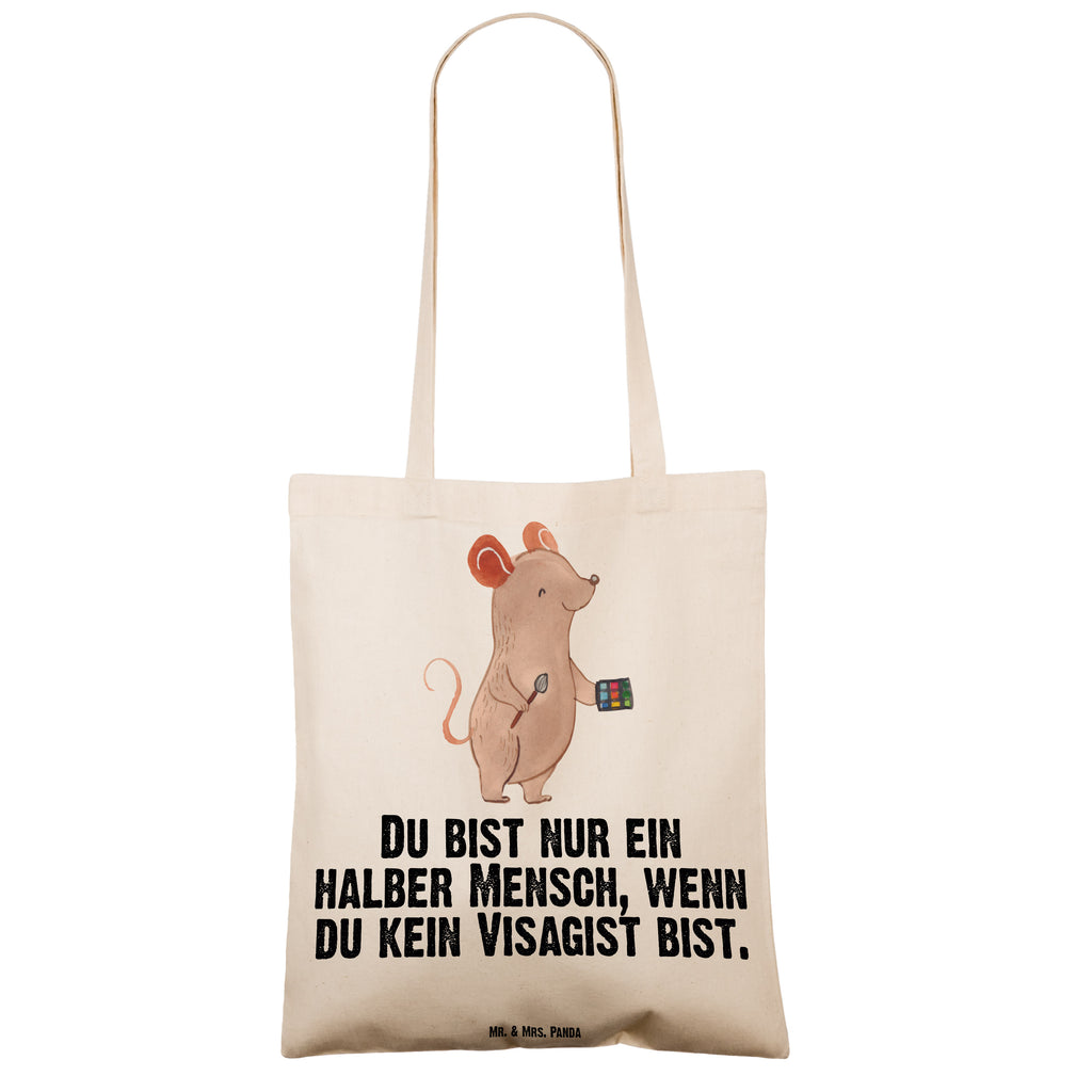 Tragetasche Visagist mit Herz Beuteltasche, Beutel, Einkaufstasche, Jutebeutel, Stoffbeutel, Beruf, Ausbildung, Jubiläum, Abschied, Rente, Kollege, Kollegin, Geschenk, Schenken, Arbeitskollege, Mitarbeiter, Firma, Danke, Dankeschön, Kosmetiker, Make Up Artist, Maskenbildner, Visagist, Beauty Salon, Kosmetikstudio, Eröffnung