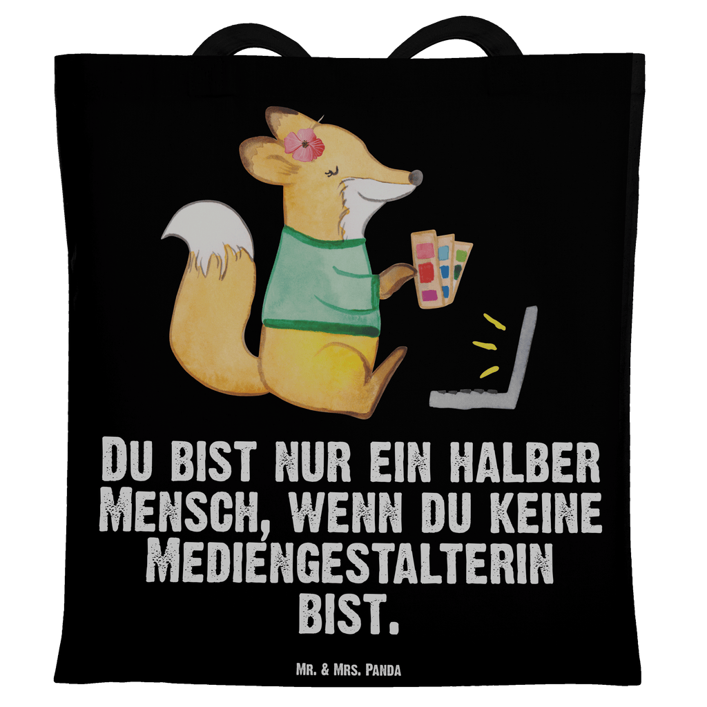 Tragetasche Mediengestalterin mit Herz Beuteltasche, Beutel, Einkaufstasche, Jutebeutel, Stoffbeutel, Beruf, Ausbildung, Jubiläum, Abschied, Rente, Kollege, Kollegin, Geschenk, Schenken, Arbeitskollege, Mitarbeiter, Firma, Danke, Dankeschön, Grafikerin, Designer, Mediengestalter, Grafikdesignerin