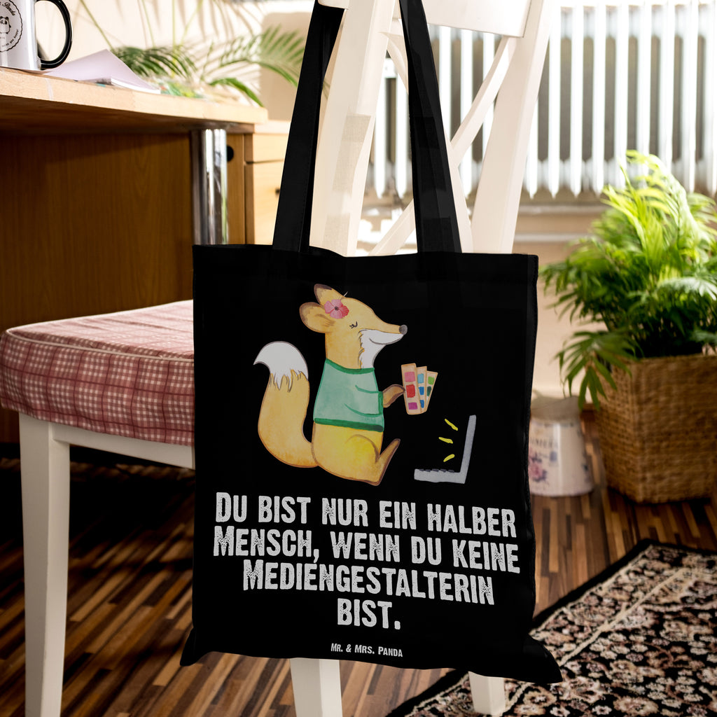 Tragetasche Mediengestalterin mit Herz Beuteltasche, Beutel, Einkaufstasche, Jutebeutel, Stoffbeutel, Beruf, Ausbildung, Jubiläum, Abschied, Rente, Kollege, Kollegin, Geschenk, Schenken, Arbeitskollege, Mitarbeiter, Firma, Danke, Dankeschön, Grafikerin, Designer, Mediengestalter, Grafikdesignerin