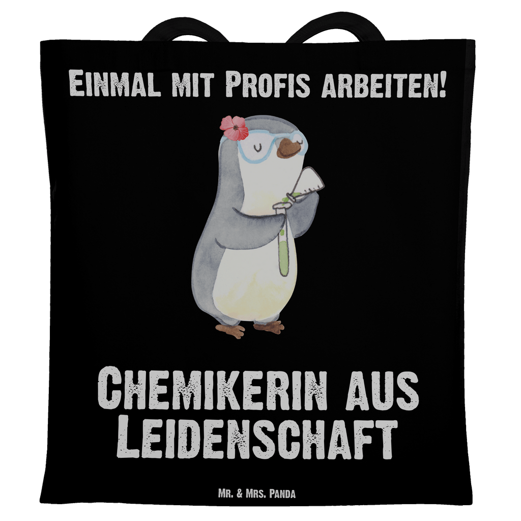 Tragetasche Chemikerin aus Leidenschaft Beuteltasche, Beutel, Einkaufstasche, Jutebeutel, Stoffbeutel, Beruf, Ausbildung, Jubiläum, Abschied, Rente, Kollege, Kollegin, Geschenk, Schenken, Arbeitskollege, Mitarbeiter, Firma, Danke, Dankeschön, Chemikerin, Chemielaborantin, Naturwissenschaftlerin, Labor, Studium, Forschung, Wissenschaftlerin