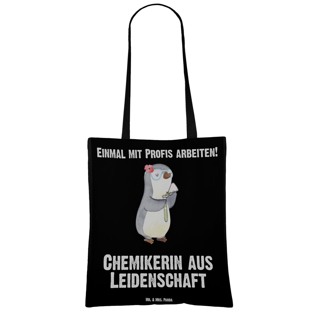 Tragetasche Chemikerin aus Leidenschaft Beuteltasche, Beutel, Einkaufstasche, Jutebeutel, Stoffbeutel, Beruf, Ausbildung, Jubiläum, Abschied, Rente, Kollege, Kollegin, Geschenk, Schenken, Arbeitskollege, Mitarbeiter, Firma, Danke, Dankeschön, Chemikerin, Chemielaborantin, Naturwissenschaftlerin, Labor, Studium, Forschung, Wissenschaftlerin