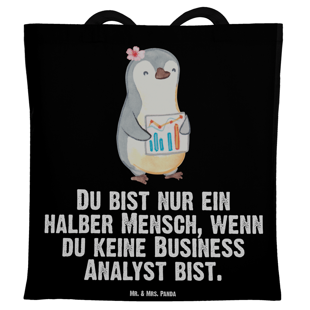 Tragetasche Business Analyst mit Herz Beuteltasche, Beutel, Einkaufstasche, Jutebeutel, Stoffbeutel, Beruf, Ausbildung, Jubiläum, Abschied, Rente, Kollege, Kollegin, Geschenk, Schenken, Arbeitskollege, Mitarbeiter, Firma, Danke, Dankeschön