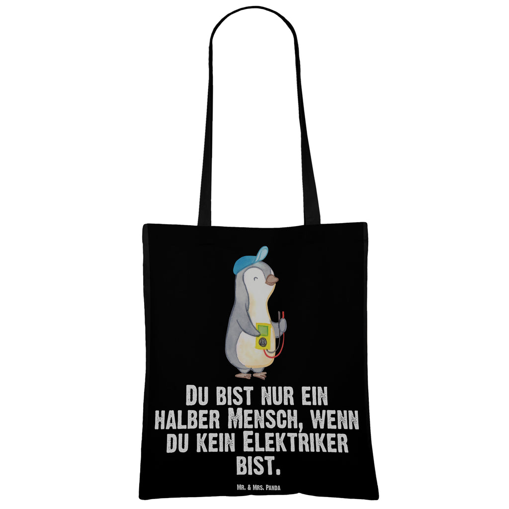 Tragetasche Elektriker mit Herz Beuteltasche, Beutel, Einkaufstasche, Jutebeutel, Stoffbeutel, Beruf, Ausbildung, Jubiläum, Abschied, Rente, Kollege, Kollegin, Geschenk, Schenken, Arbeitskollege, Mitarbeiter, Firma, Danke, Dankeschön, Elektriker, Elektronmonteur, Elektrotechniker, Elektroinstallateur, Elektromeister, Gesellenprüfung