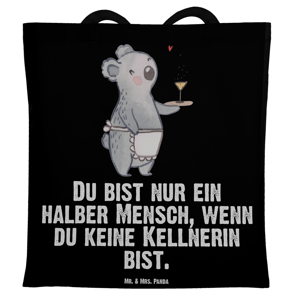 Tragetasche Kellnerin mit Herz Beuteltasche, Beutel, Einkaufstasche, Jutebeutel, Stoffbeutel, Beruf, Ausbildung, Jubiläum, Abschied, Rente, Kollege, Kollegin, Geschenk, Schenken, Arbeitskollege, Mitarbeiter, Firma, Danke, Dankeschön, Kellnerin, Servicekraft, Restaurant