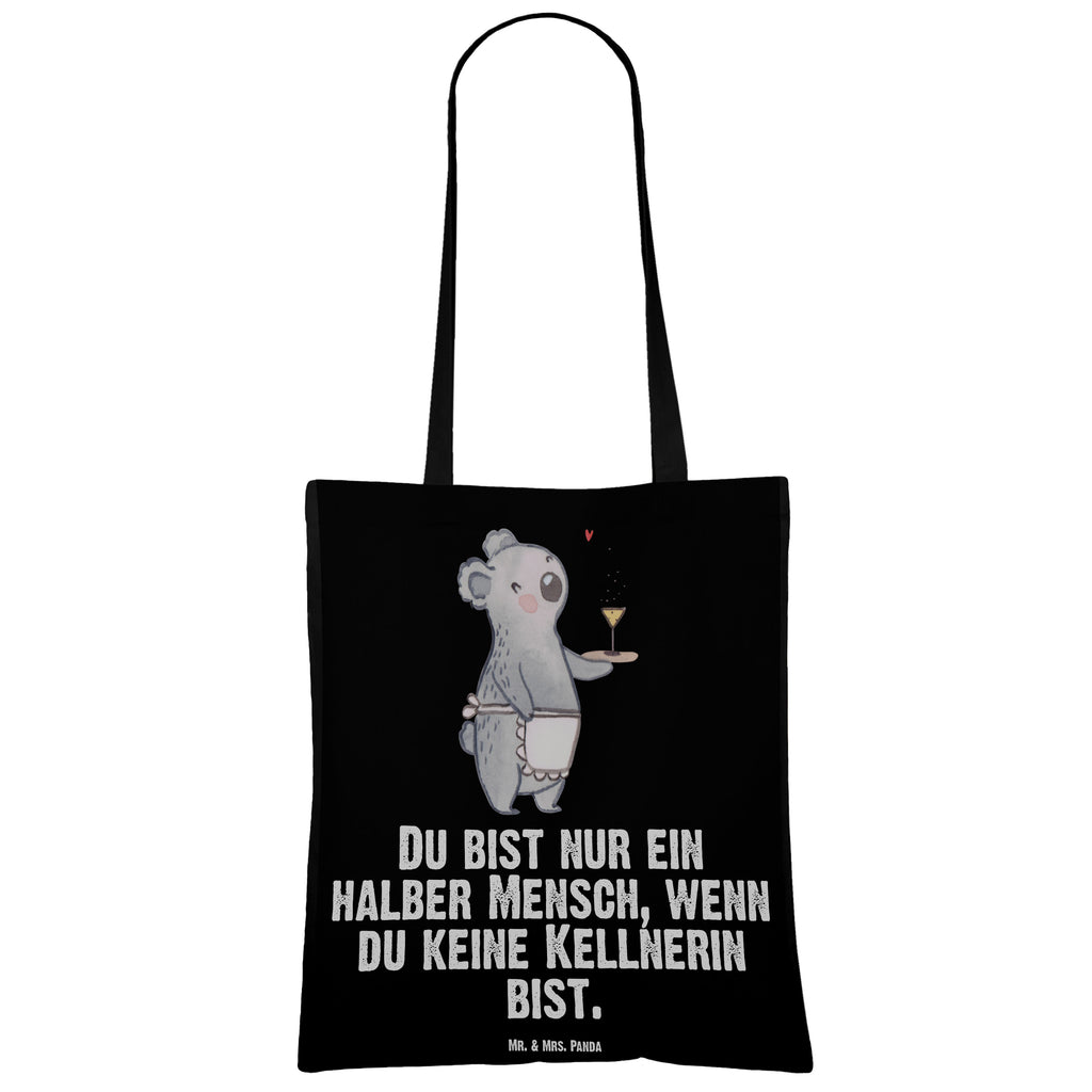 Tragetasche Kellnerin mit Herz Beuteltasche, Beutel, Einkaufstasche, Jutebeutel, Stoffbeutel, Beruf, Ausbildung, Jubiläum, Abschied, Rente, Kollege, Kollegin, Geschenk, Schenken, Arbeitskollege, Mitarbeiter, Firma, Danke, Dankeschön, Kellnerin, Servicekraft, Restaurant