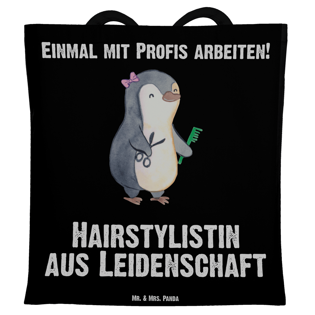 Tragetasche Hairstylistin aus Leidenschaft Beuteltasche, Beutel, Einkaufstasche, Jutebeutel, Stoffbeutel, Beruf, Ausbildung, Jubiläum, Abschied, Rente, Kollege, Kollegin, Geschenk, Schenken, Arbeitskollege, Mitarbeiter, Firma, Danke, Dankeschön, Frisörin, Haarstylistin, Hairstylistin, Friseursalon