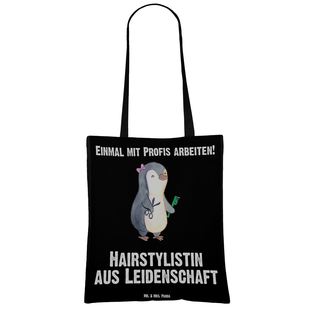 Tragetasche Hairstylistin aus Leidenschaft Beuteltasche, Beutel, Einkaufstasche, Jutebeutel, Stoffbeutel, Beruf, Ausbildung, Jubiläum, Abschied, Rente, Kollege, Kollegin, Geschenk, Schenken, Arbeitskollege, Mitarbeiter, Firma, Danke, Dankeschön, Frisörin, Haarstylistin, Hairstylistin, Friseursalon