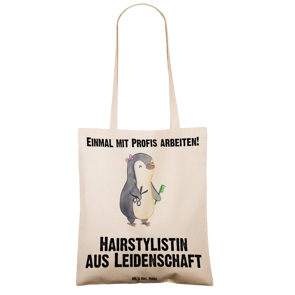 Tragetasche Hairstylistin aus Leidenschaft Beuteltasche, Beutel, Einkaufstasche, Jutebeutel, Stoffbeutel, Beruf, Ausbildung, Jubiläum, Abschied, Rente, Kollege, Kollegin, Geschenk, Schenken, Arbeitskollege, Mitarbeiter, Firma, Danke, Dankeschön, Frisörin, Haarstylistin, Hairstylistin, Friseursalon
