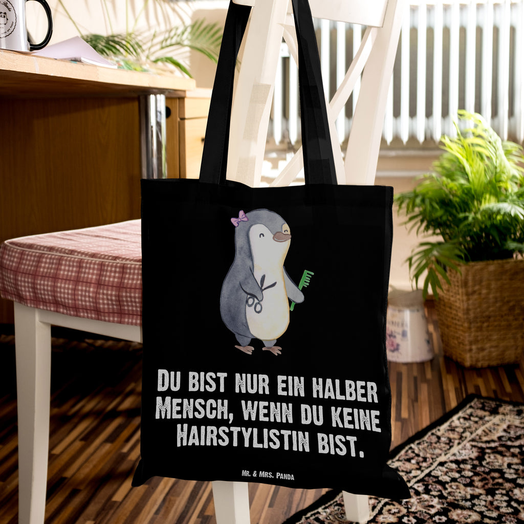 Tragetasche Hairstylistin mit Herz Beuteltasche, Beutel, Einkaufstasche, Jutebeutel, Stoffbeutel, Beruf, Ausbildung, Jubiläum, Abschied, Rente, Kollege, Kollegin, Geschenk, Schenken, Arbeitskollege, Mitarbeiter, Firma, Danke, Dankeschön, Frisörin, Haarstylistin, Hairstylistin, Friseursalon