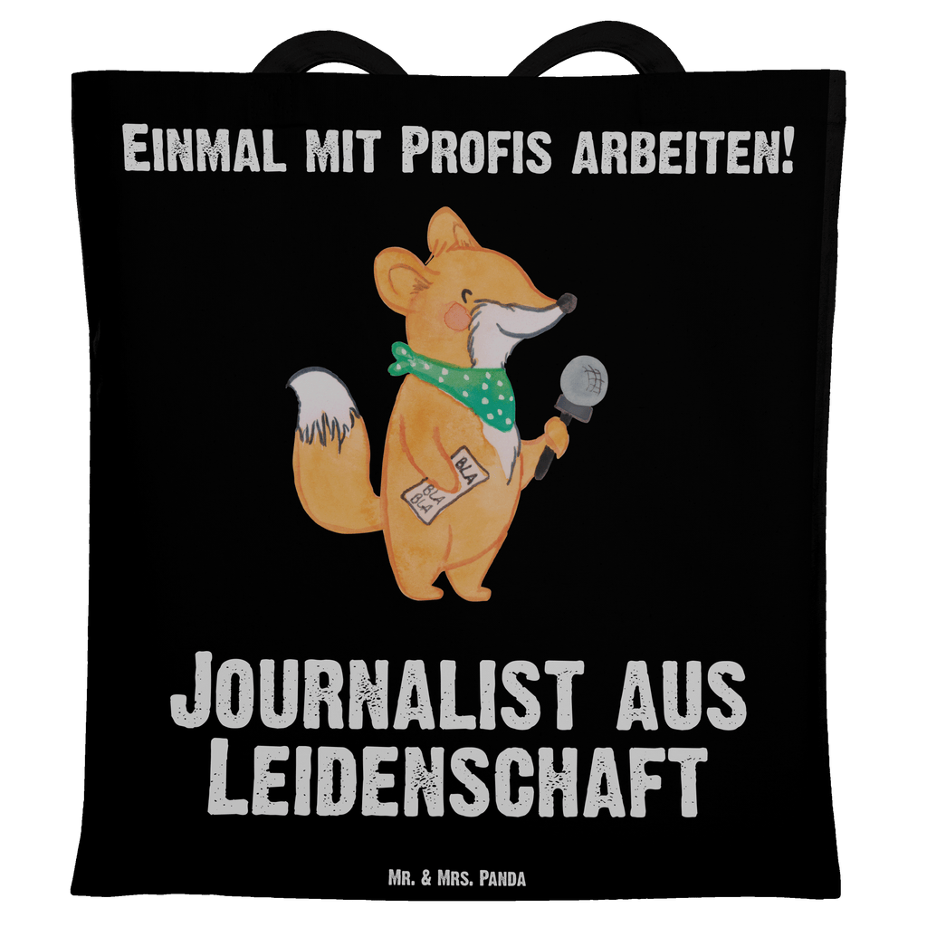 Tragetasche Journalist aus Leidenschaft Beuteltasche, Beutel, Einkaufstasche, Jutebeutel, Stoffbeutel, Beruf, Ausbildung, Jubiläum, Abschied, Rente, Kollege, Kollegin, Geschenk, Schenken, Arbeitskollege, Mitarbeiter, Firma, Danke, Dankeschön, Journalist, Reporter, Redakteur, Pressebüro, Studium