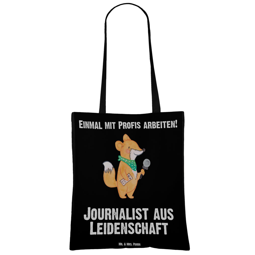 Tragetasche Journalist aus Leidenschaft Beuteltasche, Beutel, Einkaufstasche, Jutebeutel, Stoffbeutel, Beruf, Ausbildung, Jubiläum, Abschied, Rente, Kollege, Kollegin, Geschenk, Schenken, Arbeitskollege, Mitarbeiter, Firma, Danke, Dankeschön, Journalist, Reporter, Redakteur, Pressebüro, Studium