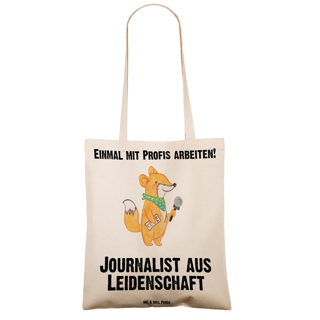 Tragetasche Journalist aus Leidenschaft Beuteltasche, Beutel, Einkaufstasche, Jutebeutel, Stoffbeutel, Beruf, Ausbildung, Jubiläum, Abschied, Rente, Kollege, Kollegin, Geschenk, Schenken, Arbeitskollege, Mitarbeiter, Firma, Danke, Dankeschön, Journalist, Reporter, Redakteur, Pressebüro, Studium