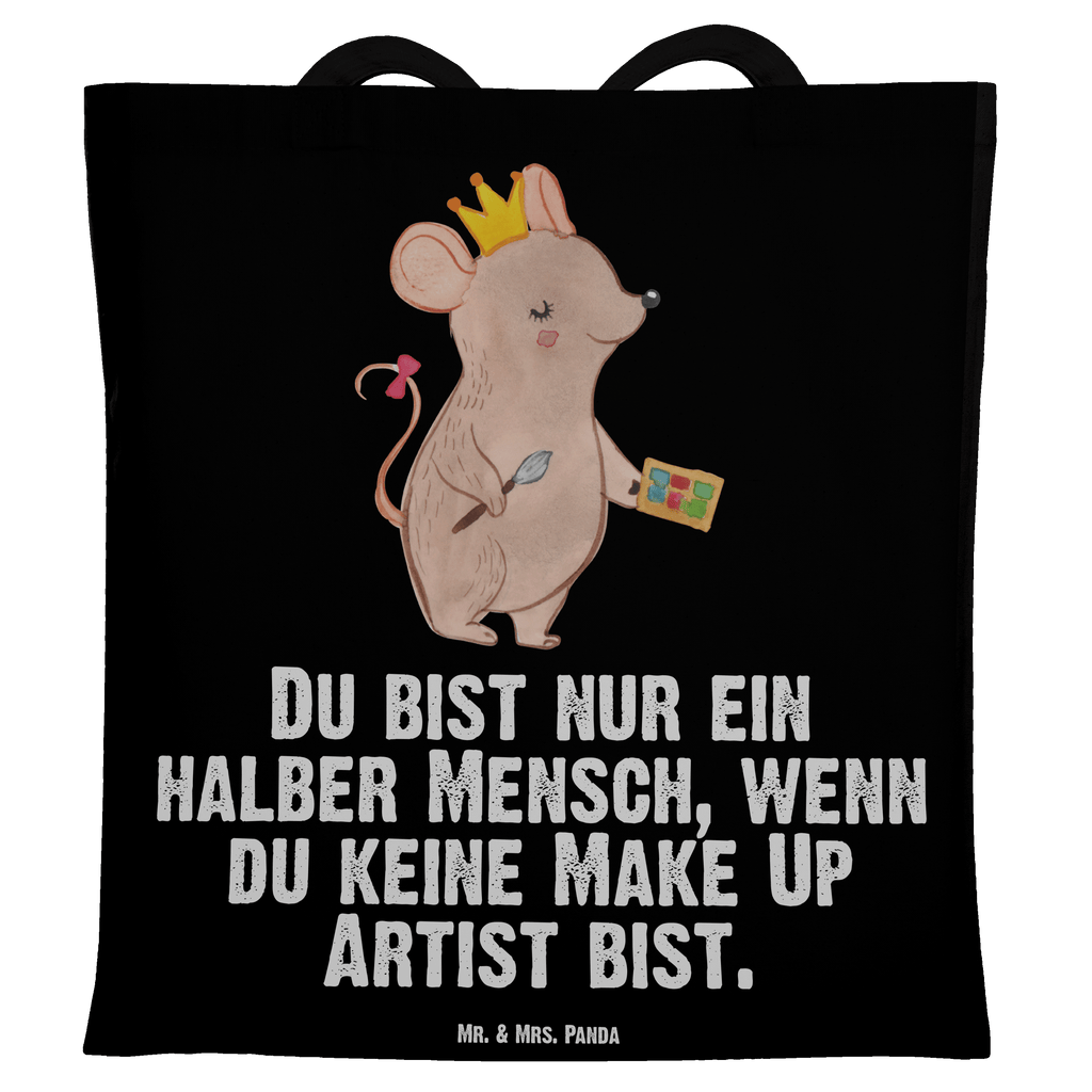 Tragetasche Make Up Artist mit Herz Beuteltasche, Beutel, Einkaufstasche, Jutebeutel, Stoffbeutel, Beruf, Ausbildung, Jubiläum, Abschied, Rente, Kollege, Kollegin, Geschenk, Schenken, Arbeitskollege, Mitarbeiter, Firma, Danke, Dankeschön, Kosmetiker, Make Up Artist, Maskenbildner, Visagist, Beauty Salon, Kosmetikstudio, Eröffnung