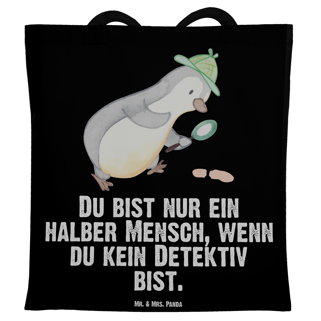 Tragetasche Detektiv mit Herz Beuteltasche, Beutel, Einkaufstasche, Jutebeutel, Stoffbeutel, Beruf, Ausbildung, Jubiläum, Abschied, Rente, Kollege, Kollegin, Geschenk, Schenken, Arbeitskollege, Mitarbeiter, Firma, Danke, Dankeschön, Detektiv, Ermittler, Agent, Privatdetektei, Berufsdetektiv, Wirtschaftsdetektei, Detektivausbildung, Spurensuche