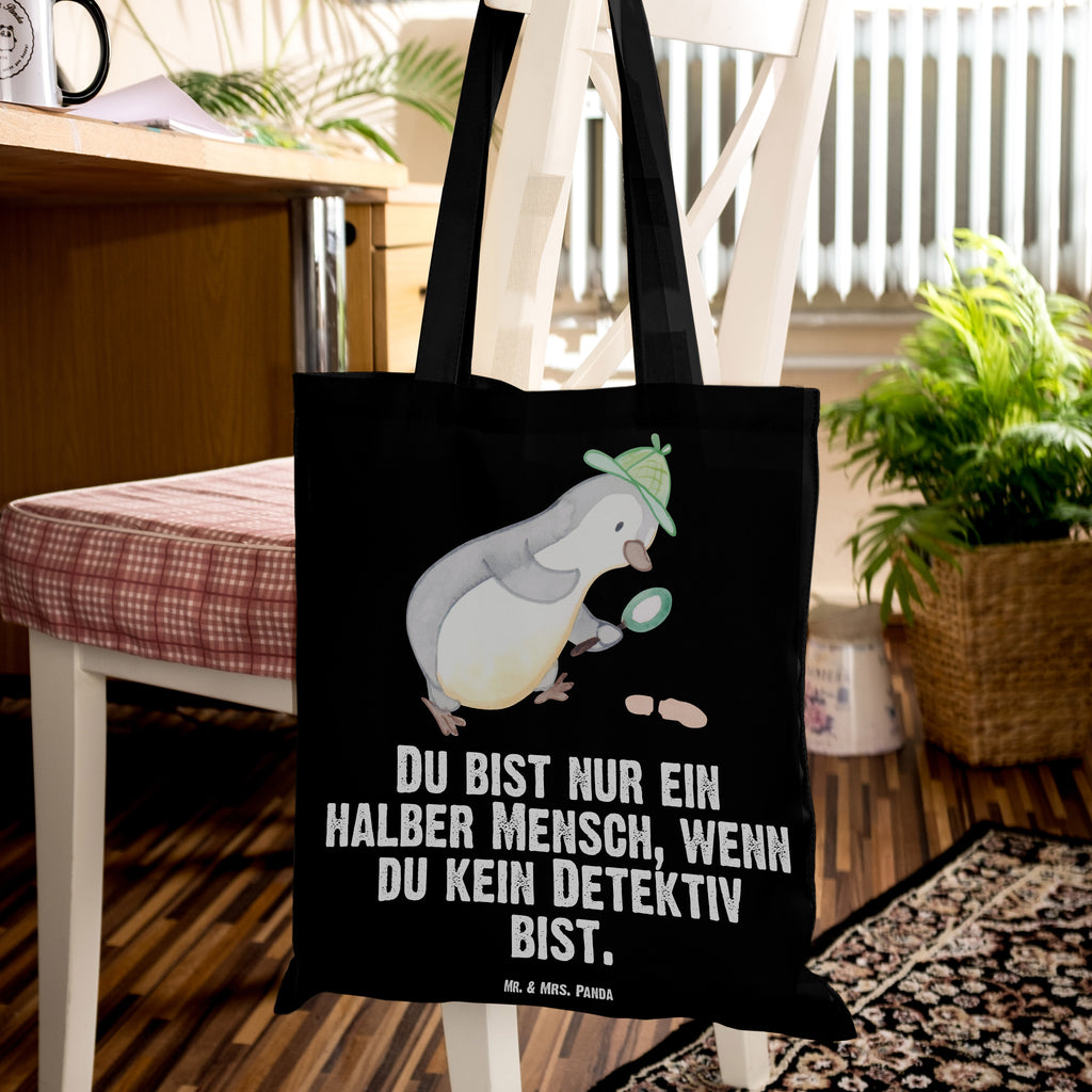 Tragetasche Detektiv mit Herz Beuteltasche, Beutel, Einkaufstasche, Jutebeutel, Stoffbeutel, Beruf, Ausbildung, Jubiläum, Abschied, Rente, Kollege, Kollegin, Geschenk, Schenken, Arbeitskollege, Mitarbeiter, Firma, Danke, Dankeschön, Detektiv, Ermittler, Agent, Privatdetektei, Berufsdetektiv, Wirtschaftsdetektei, Detektivausbildung, Spurensuche