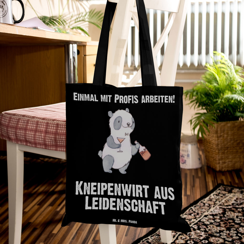 Tragetasche Kneipenwirt aus Leidenschaft Beuteltasche, Beutel, Einkaufstasche, Jutebeutel, Stoffbeutel, Beruf, Ausbildung, Jubiläum, Abschied, Rente, Kollege, Kollegin, Geschenk, Schenken, Arbeitskollege, Mitarbeiter, Firma, Danke, Dankeschön, Kneipenwirt, Gastwirt, Gaststätte, Kneipe, Eröffnung, Barkeeper, Bartender, Rum, Bar