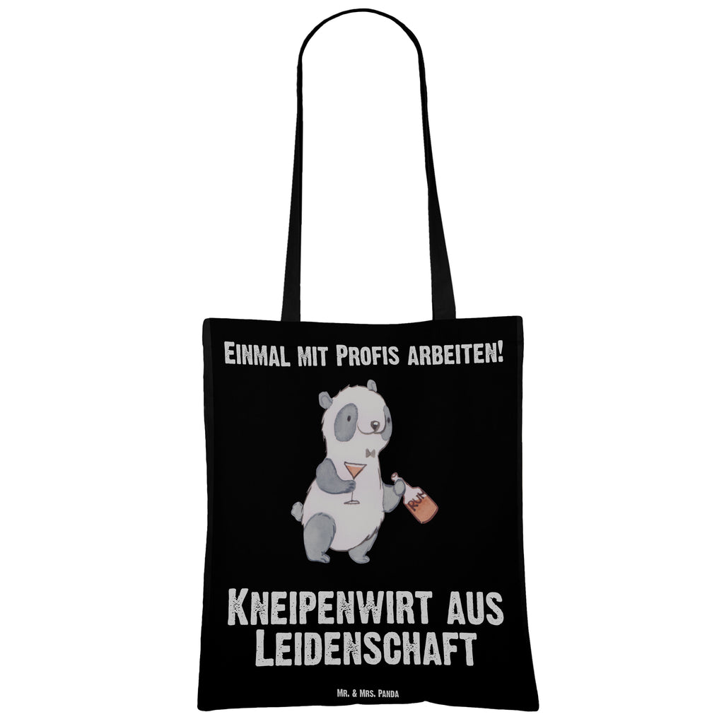Tragetasche Kneipenwirt aus Leidenschaft Beuteltasche, Beutel, Einkaufstasche, Jutebeutel, Stoffbeutel, Beruf, Ausbildung, Jubiläum, Abschied, Rente, Kollege, Kollegin, Geschenk, Schenken, Arbeitskollege, Mitarbeiter, Firma, Danke, Dankeschön, Kneipenwirt, Gastwirt, Gaststätte, Kneipe, Eröffnung, Barkeeper, Bartender, Rum, Bar