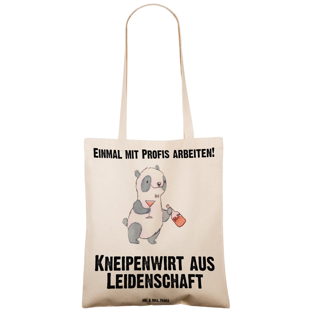 Tragetasche Kneipenwirt aus Leidenschaft Beuteltasche, Beutel, Einkaufstasche, Jutebeutel, Stoffbeutel, Beruf, Ausbildung, Jubiläum, Abschied, Rente, Kollege, Kollegin, Geschenk, Schenken, Arbeitskollege, Mitarbeiter, Firma, Danke, Dankeschön, Kneipenwirt, Gastwirt, Gaststätte, Kneipe, Eröffnung, Barkeeper, Bartender, Rum, Bar