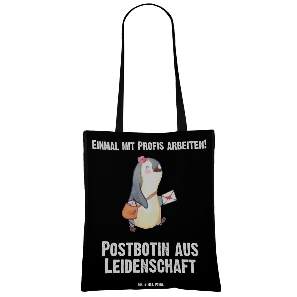 Tragetasche Postbotin aus Leidenschaft Beuteltasche, Beutel, Einkaufstasche, Jutebeutel, Stoffbeutel, Beruf, Ausbildung, Jubiläum, Abschied, Rente, Kollege, Kollegin, Geschenk, Schenken, Arbeitskollege, Mitarbeiter, Firma, Danke, Dankeschön, Postbotin, Briefzustellerin, Briefträgerin, Postlerin