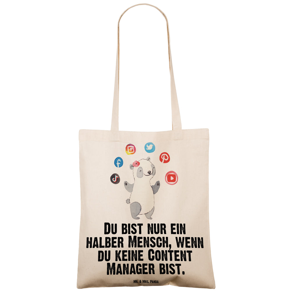 Tragetasche Content Manager mit Herz Beuteltasche, Beutel, Einkaufstasche, Jutebeutel, Stoffbeutel, Beruf, Ausbildung, Jubiläum, Abschied, Rente, Kollege, Kollegin, Geschenk, Schenken, Arbeitskollege, Mitarbeiter, Firma, Danke, Dankeschön