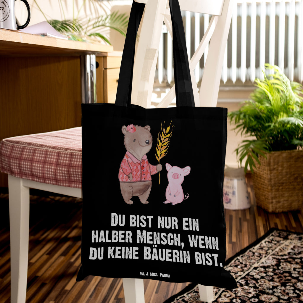 Tragetasche Bäuerin mit Herz Beuteltasche, Beutel, Einkaufstasche, Jutebeutel, Stoffbeutel, Beruf, Ausbildung, Jubiläum, Abschied, Rente, Kollege, Kollegin, Geschenk, Schenken, Arbeitskollege, Mitarbeiter, Firma, Danke, Dankeschön, Landwirtin, Bäuerin, Tierwirtin, Agronomin, Farmerin, Bauernhof