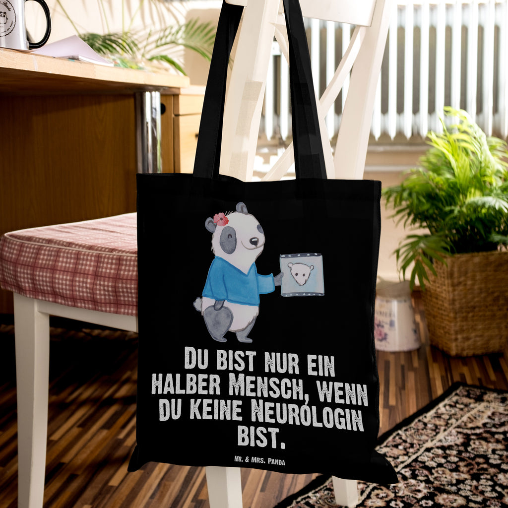 Tragetasche Neurologin mit Herz Beuteltasche, Beutel, Einkaufstasche, Jutebeutel, Stoffbeutel, Beruf, Ausbildung, Jubiläum, Abschied, Rente, Kollege, Kollegin, Geschenk, Schenken, Arbeitskollege, Mitarbeiter, Firma, Danke, Dankeschön, Neurologin, Neurologie, Mediziner, Medizinstudium