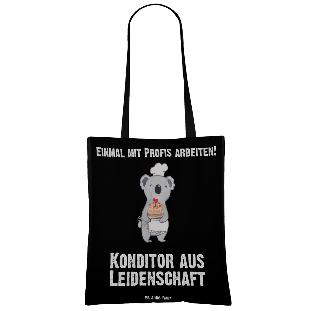 Tragetasche Konditor aus Leidenschaft Beuteltasche, Beutel, Einkaufstasche, Jutebeutel, Stoffbeutel, Beruf, Ausbildung, Jubiläum, Abschied, Rente, Kollege, Kollegin, Geschenk, Schenken, Arbeitskollege, Mitarbeiter, Firma, Danke, Dankeschön, Konditor, Kuchenbäcker, Patissier, Confiseur, Bäcker