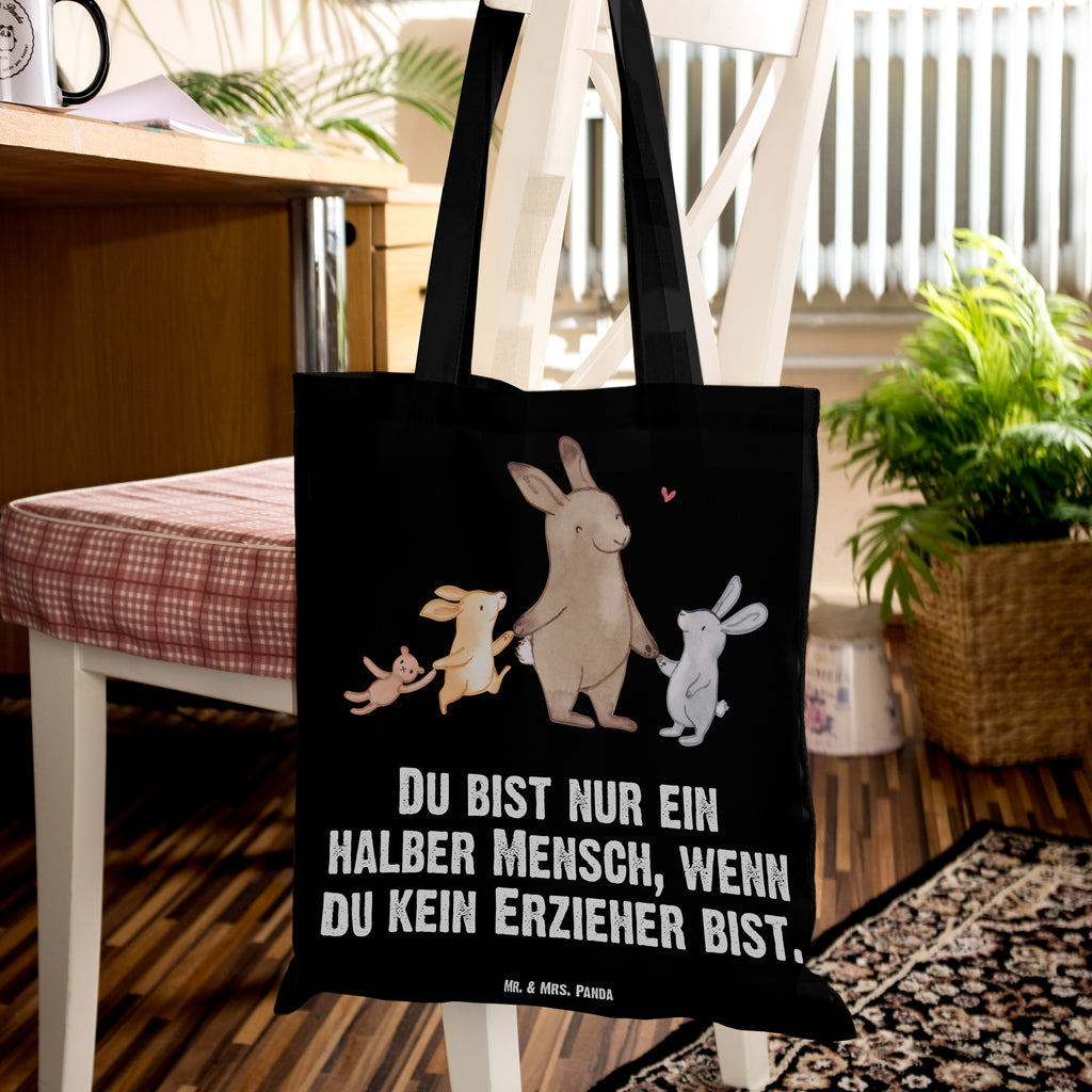 Tragetasche Erzieher mit Herz Beuteltasche, Beutel, Einkaufstasche, Jutebeutel, Stoffbeutel, Beruf, Ausbildung, Jubiläum, Abschied, Rente, Kollege, Kollegin, Geschenk, Schenken, Arbeitskollege, Mitarbeiter, Firma, Danke, Dankeschön, Erzieher, Kindergärtner, Pädagoge